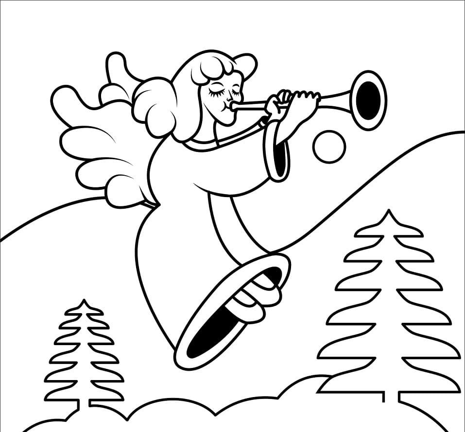 Top 20 Printable Christmas Angel Coloring Pages Online Coloring Pages