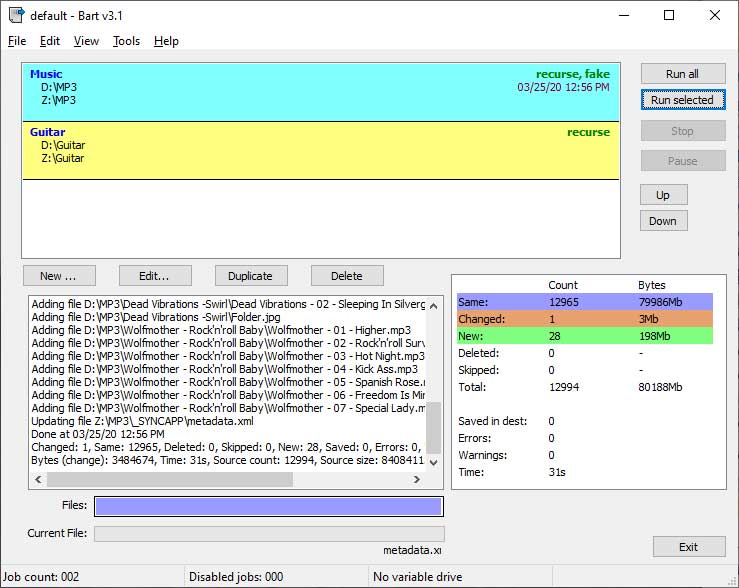 Bart File Synchronization Utility Online Computer Tips