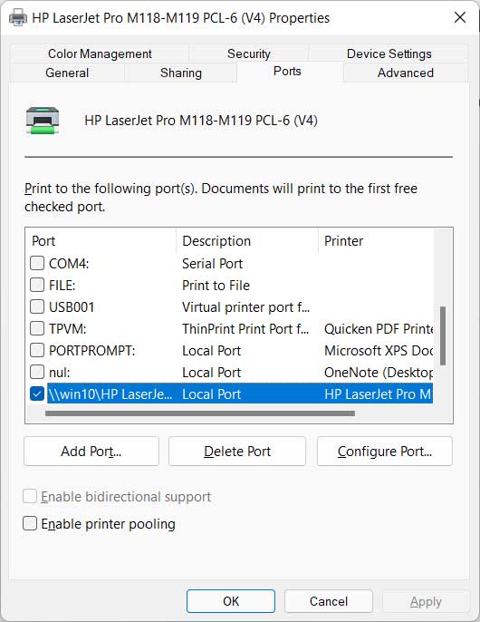 Fix for the Windows Cannot Connect to the Printer Error 0x0000011b