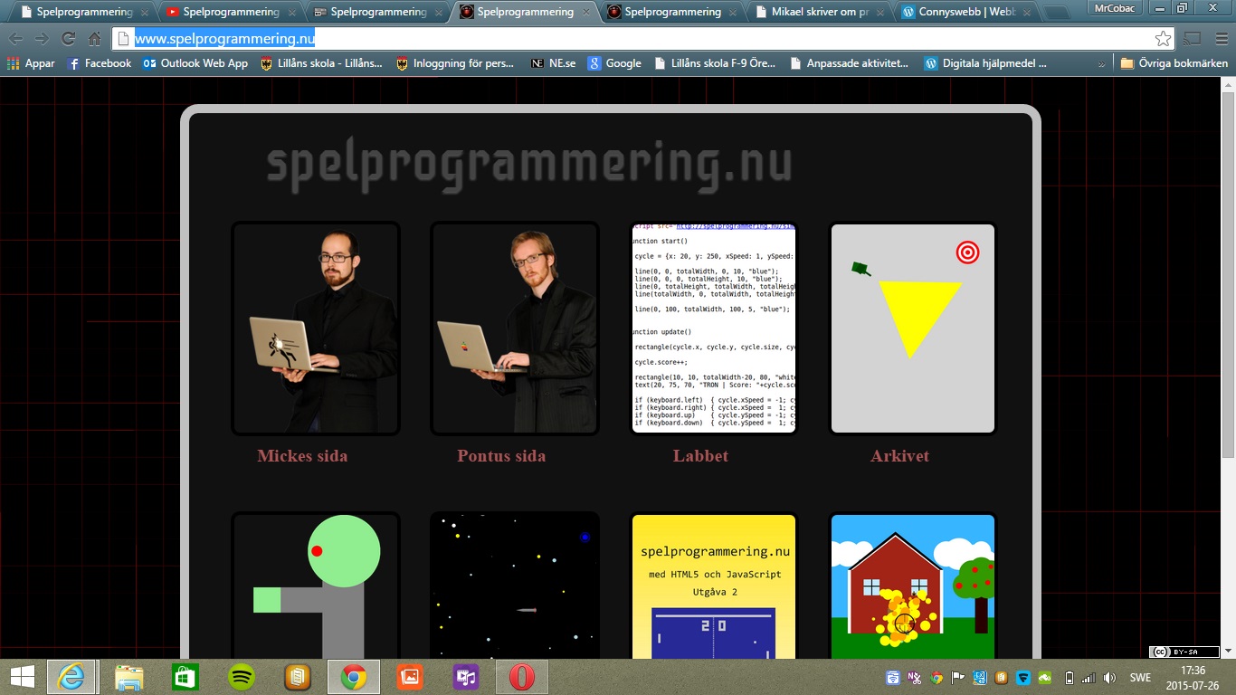Bra webb om spelprogrammering Connyswebb