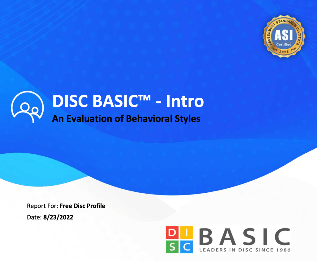 Start your Free DISC Assessment