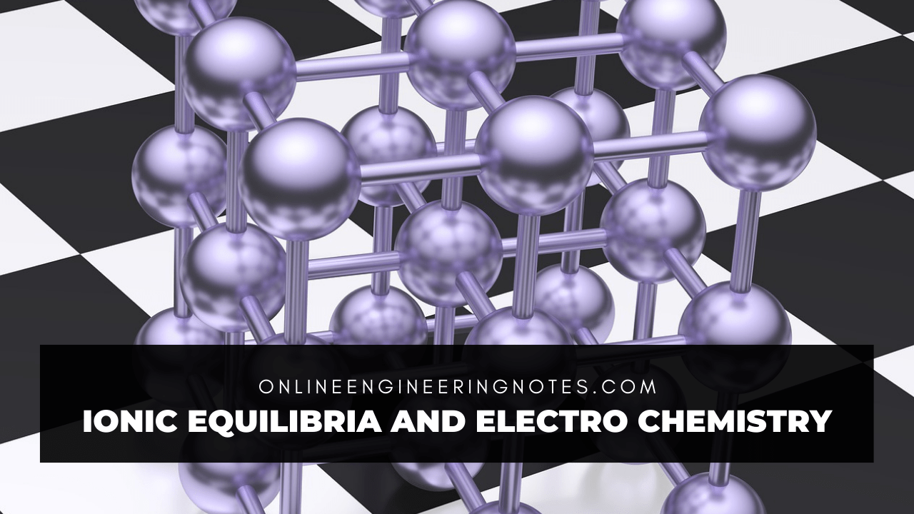 Ionic Equilibria and Electro Chemistry Introduction and types of