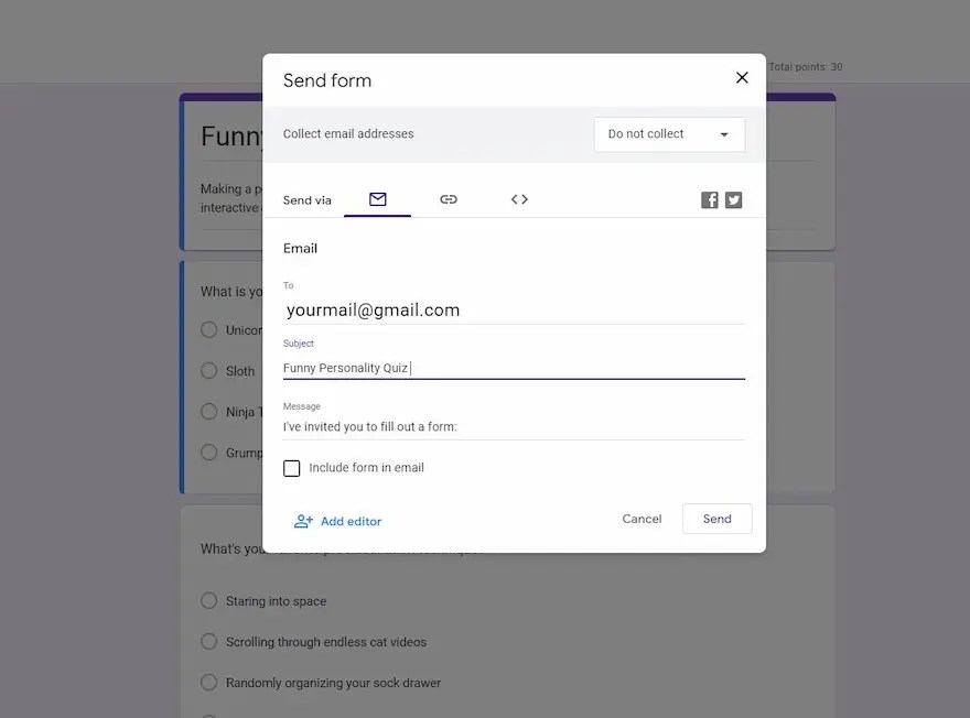 How to Share a Google Forms Quiz via Email OnlineExamMaker Blog