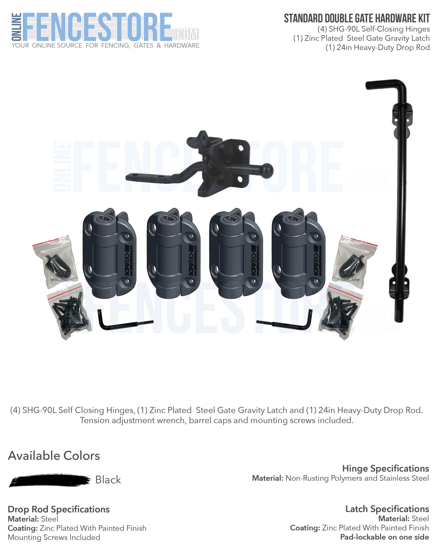 Standard Double Gate Hardware Kit