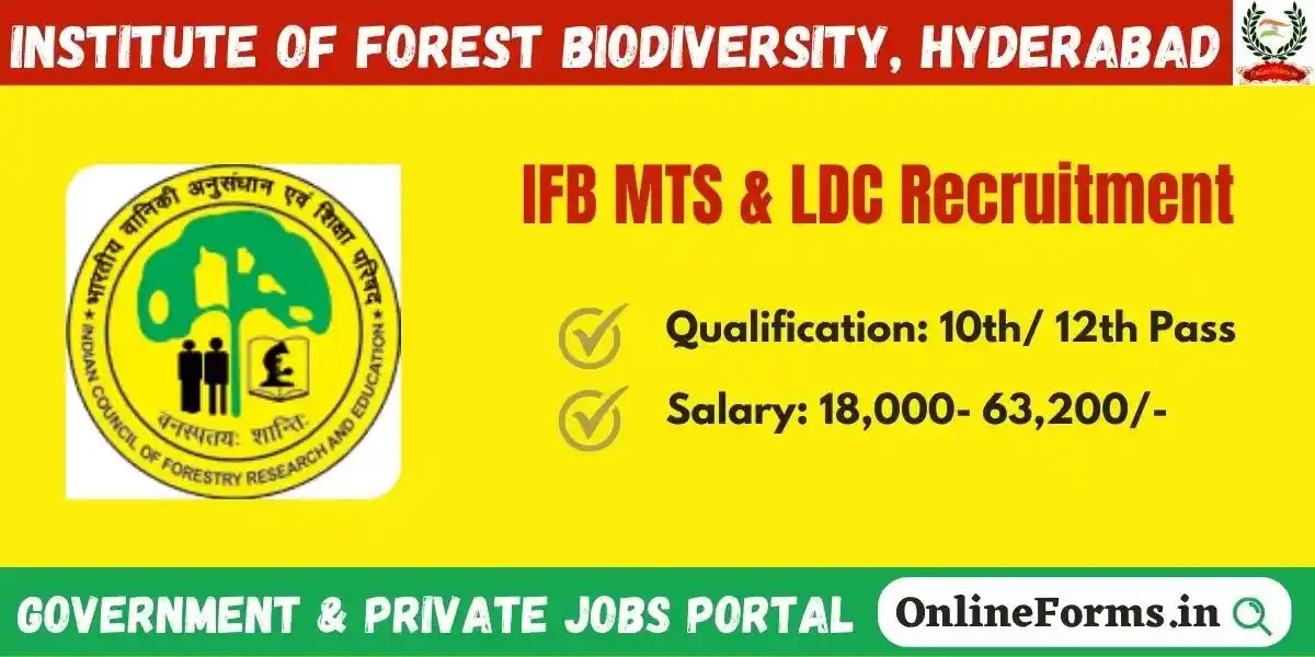 IFB Hyderabad Recruitment 2023 Apply For LDC & MTS Posts