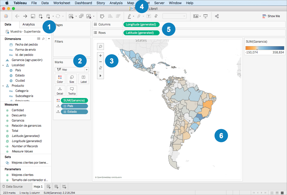 The Mapping Workspace in Tableau Tableau