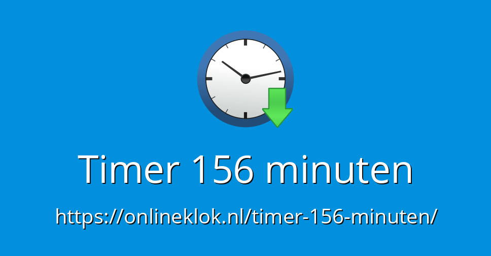 Timer 156 minuten Online Timer