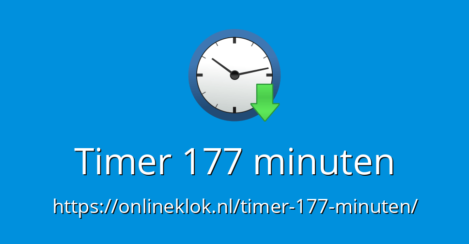 Timer 177 minuten Online Timer