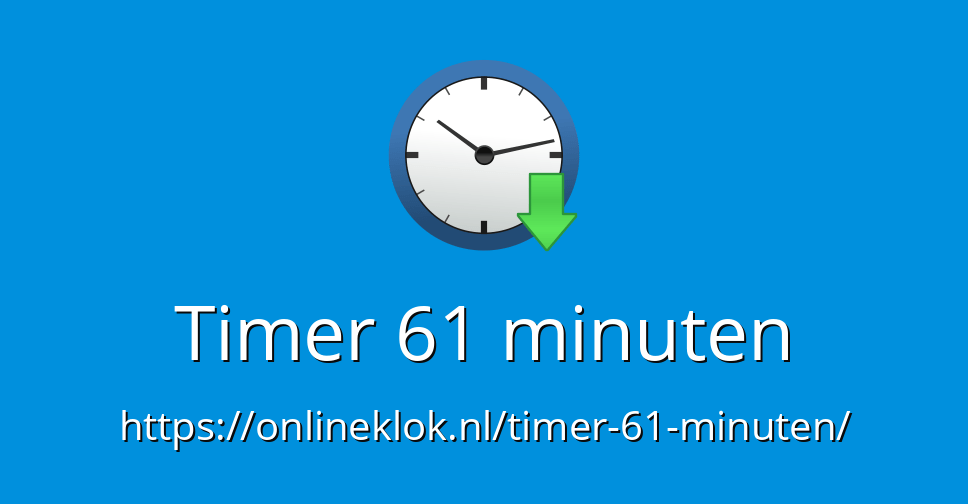 Timer 61 minuten Online Timer