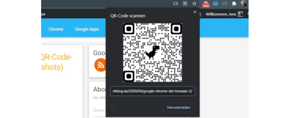 Howto QR Codes in Google Chrome erstellen OnlineMarketing.de
