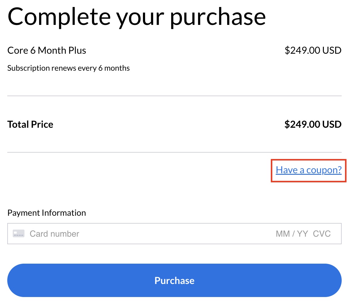 How do I apply a coupon code? OnlineMedEd