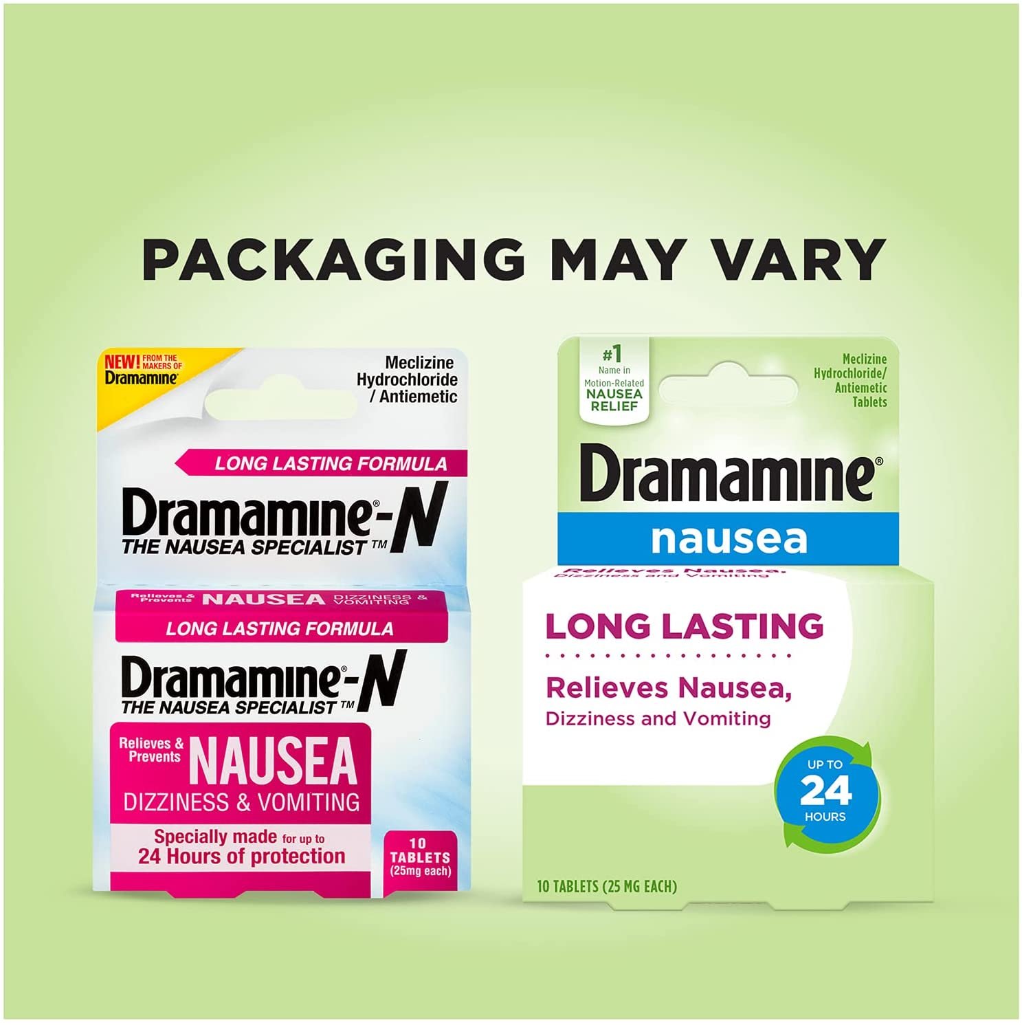 DramamineN Long Lasting Nausea Relief 10 Tablets"UK" Online Mega Store