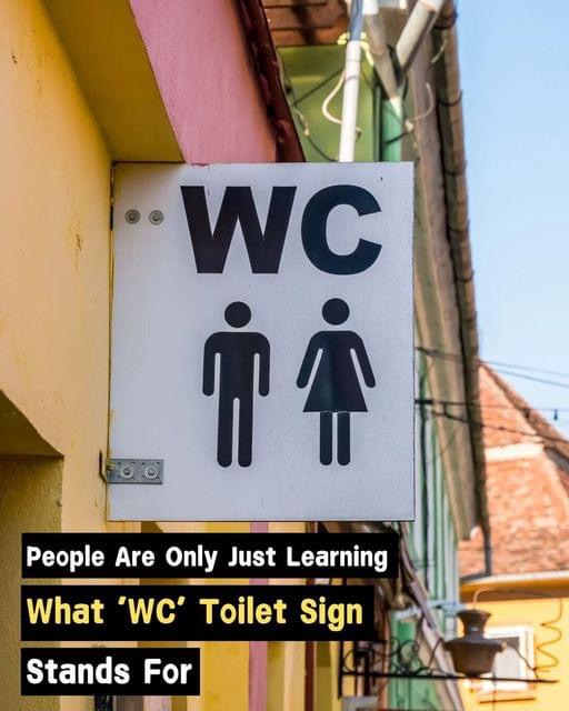 Most public toilets are signaled by a ‘WC’ sign, yet no one seems to