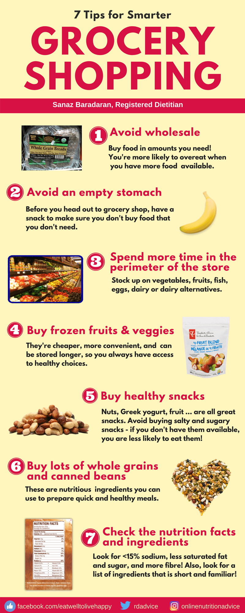 8 Tips for Smarter Grocery Shopping Online Nutrition Advice