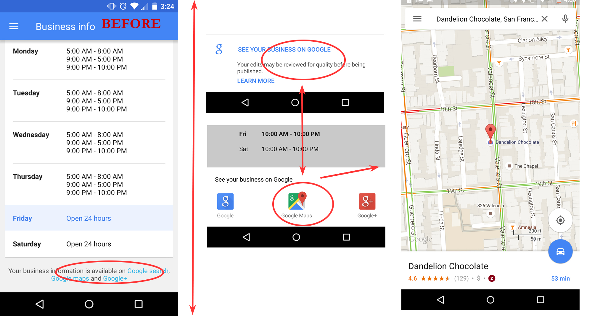 Google MY Business Mobile App Editor Update Online Ownership