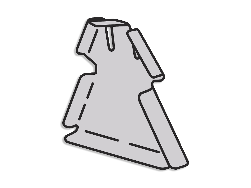 Rib Stop End Cap to suit Stramit Speed Deck Ultra® Zincalume Online