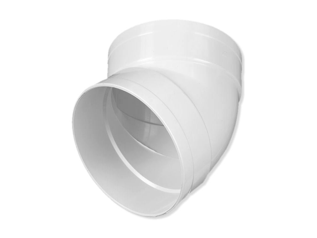 45° Degree bend F+F suit 90mm Round PVC Downpipe Online Roofing Australia