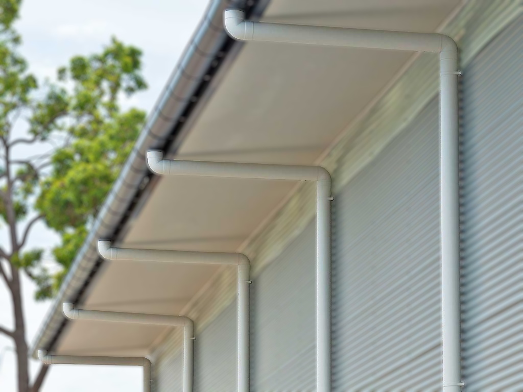 90° Degree bend F+F suit 90mm Round PVC Downpipe Online Roofing Australia