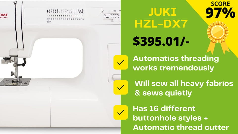 Juki HZLDX7 Review 2022 Should You Invest? Online Sewing Machine