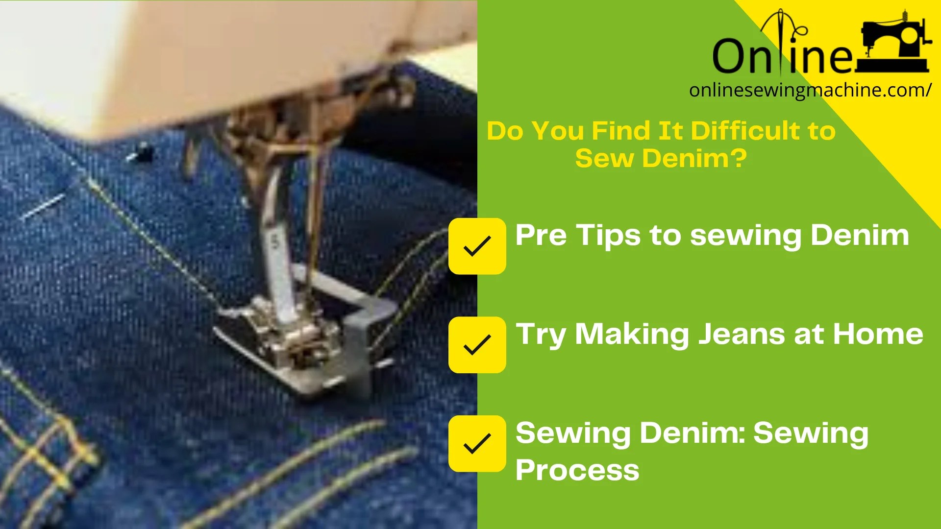 Category Denim Online Sewing Machine
