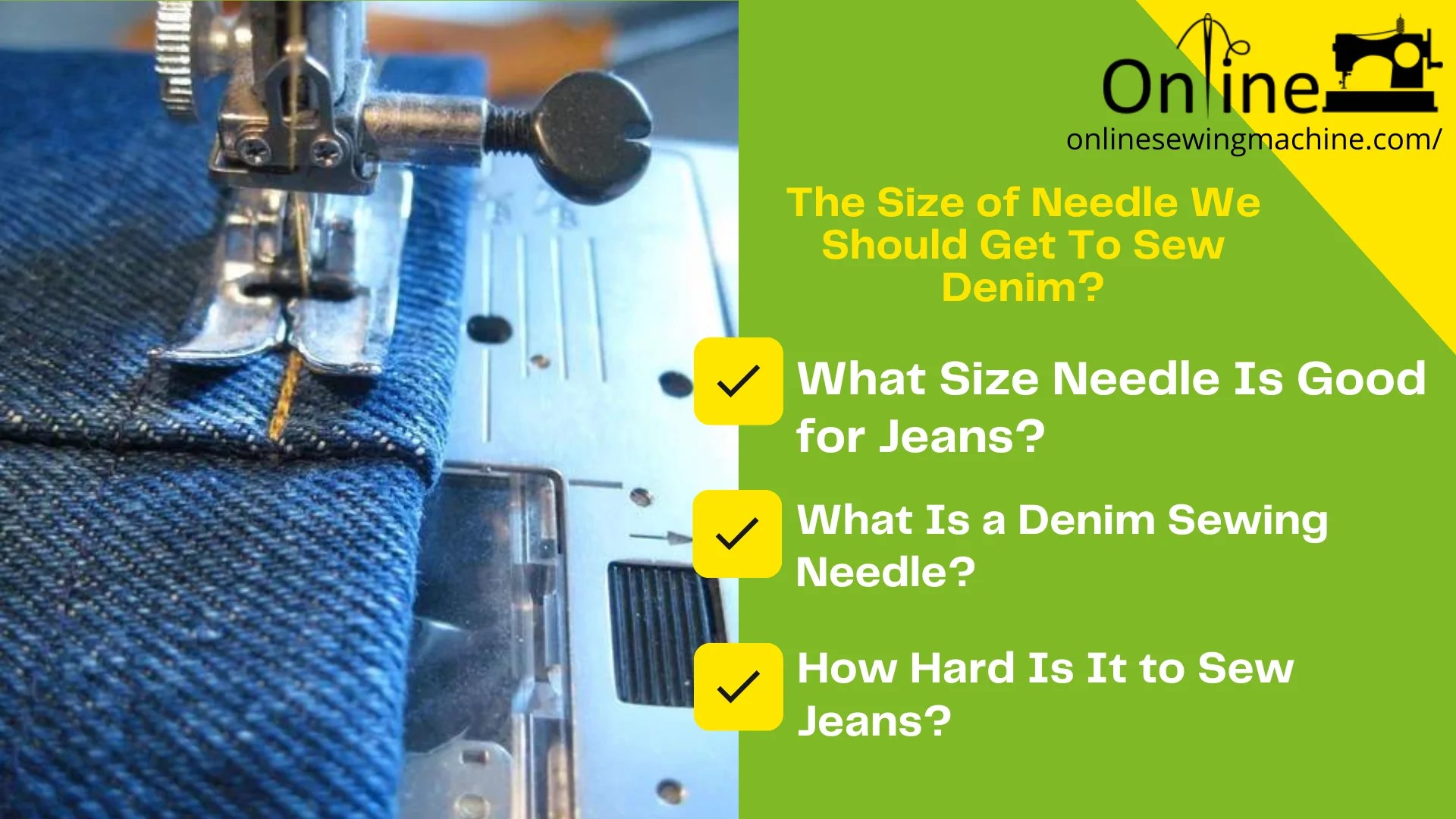 Category Denim Online Sewing Machine