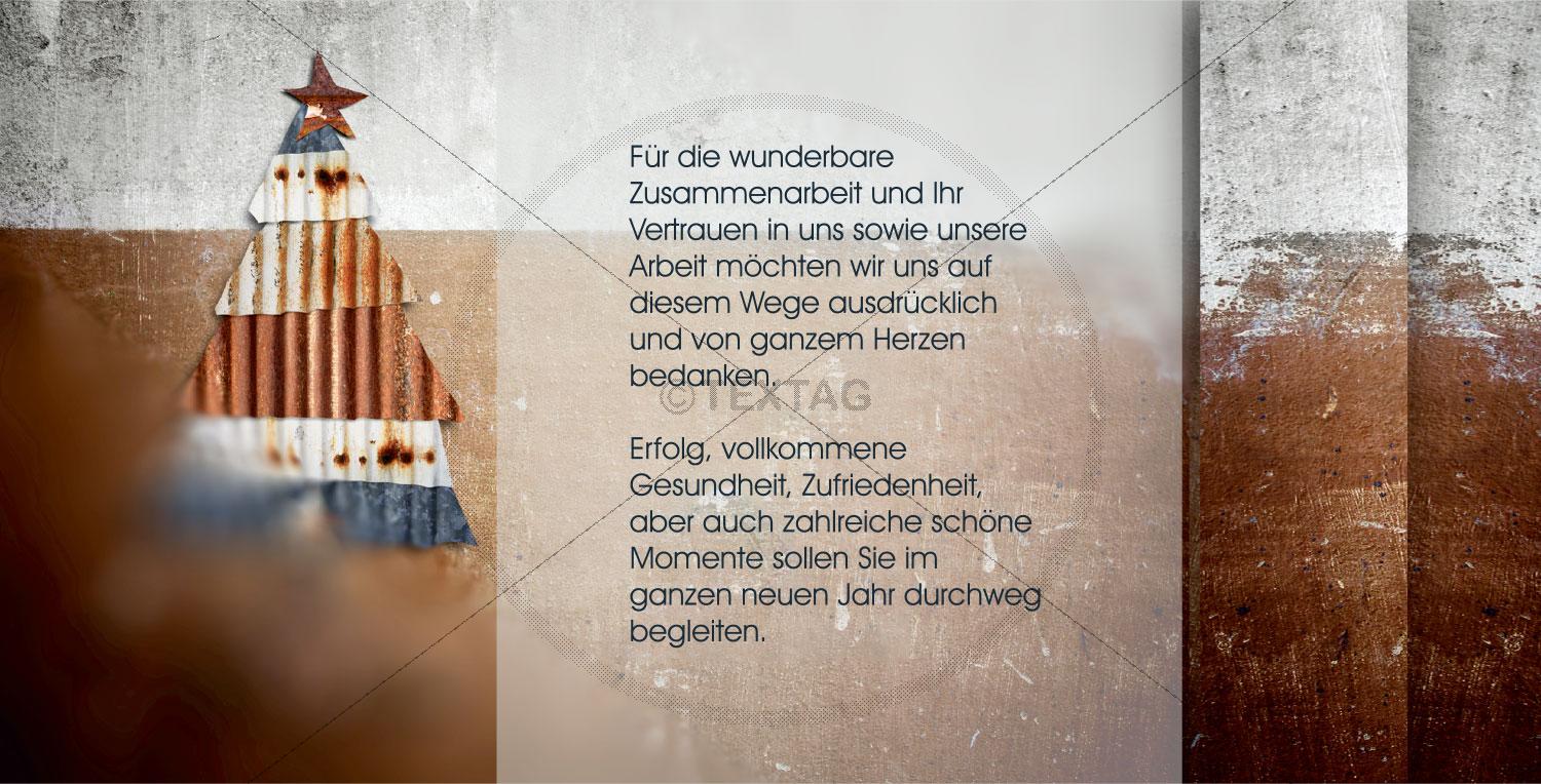 nostalgische Weihnachtskarte mit Spruch (50), inkl