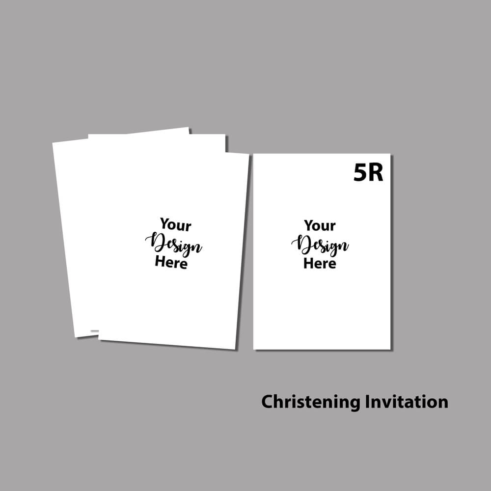 Christening Invitation 5R Papermints