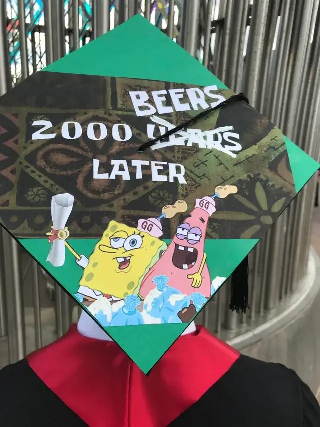 24 Brilliant Spongebob Graduation Caps for 2024 Online Student Life