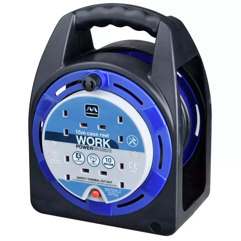 Masterplug 4 Socket Cable Reel 15m OTW Online Trade Wizard