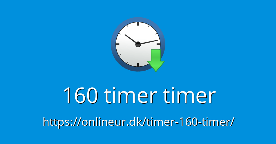 160 timer timer Online Timer