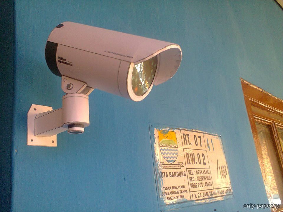 Камера наружного наблюдения / CCTV Security Camera из бумаги, модели