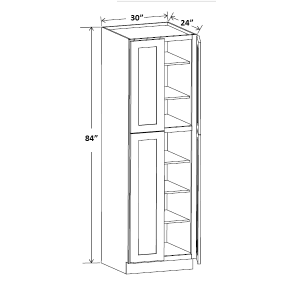 30" Wide 84" Tall Pantry