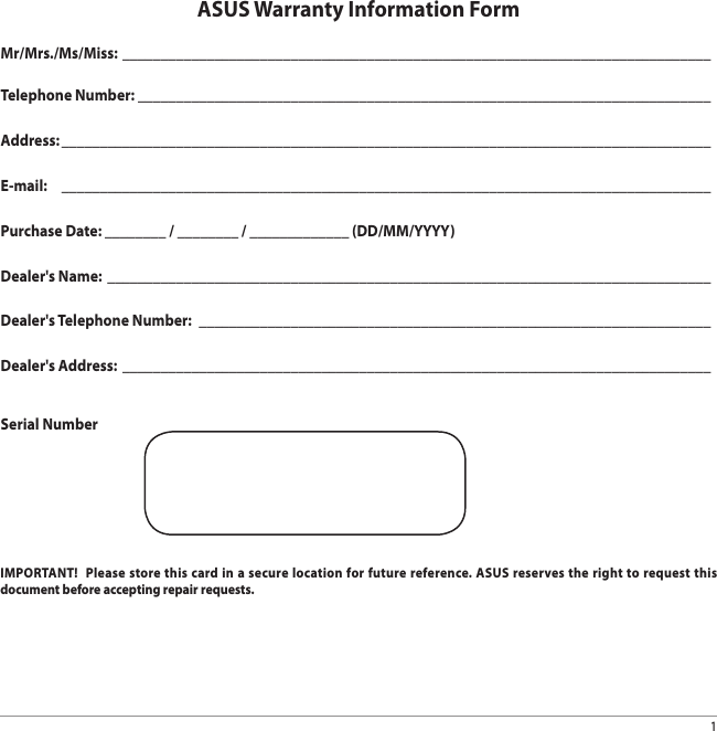 Asus Warranty Check By Serial Number onlyd0wnload