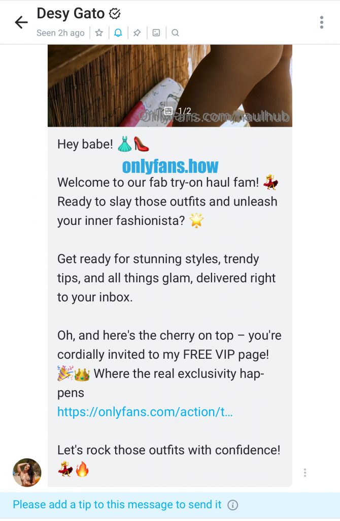 The right OnlyFans welcome message - OnlyFans – Guide for Creators