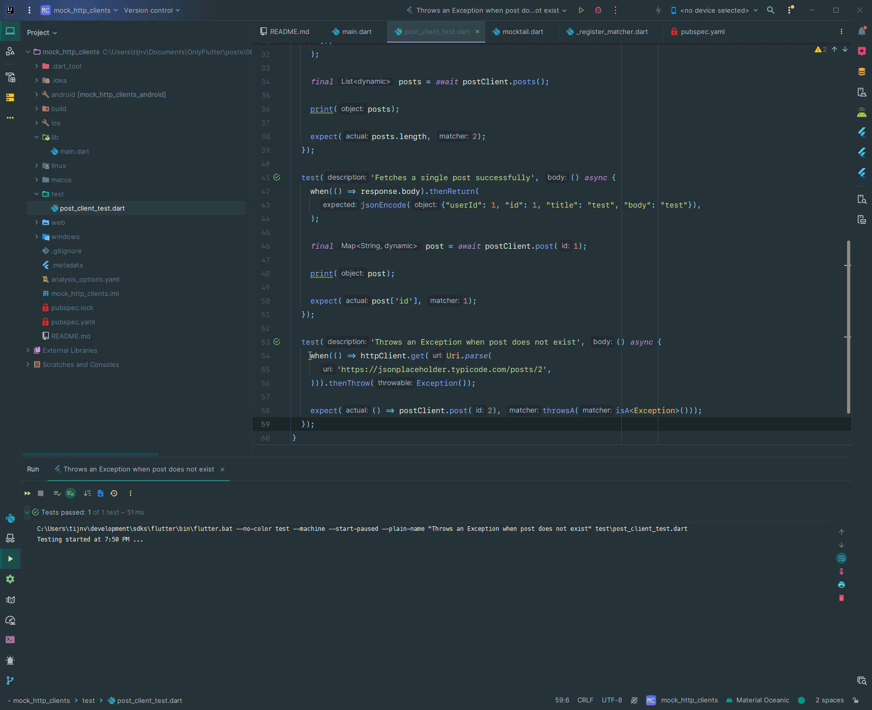 How to Mock HTTP Clients in Flutter Tests OnlyFlutter