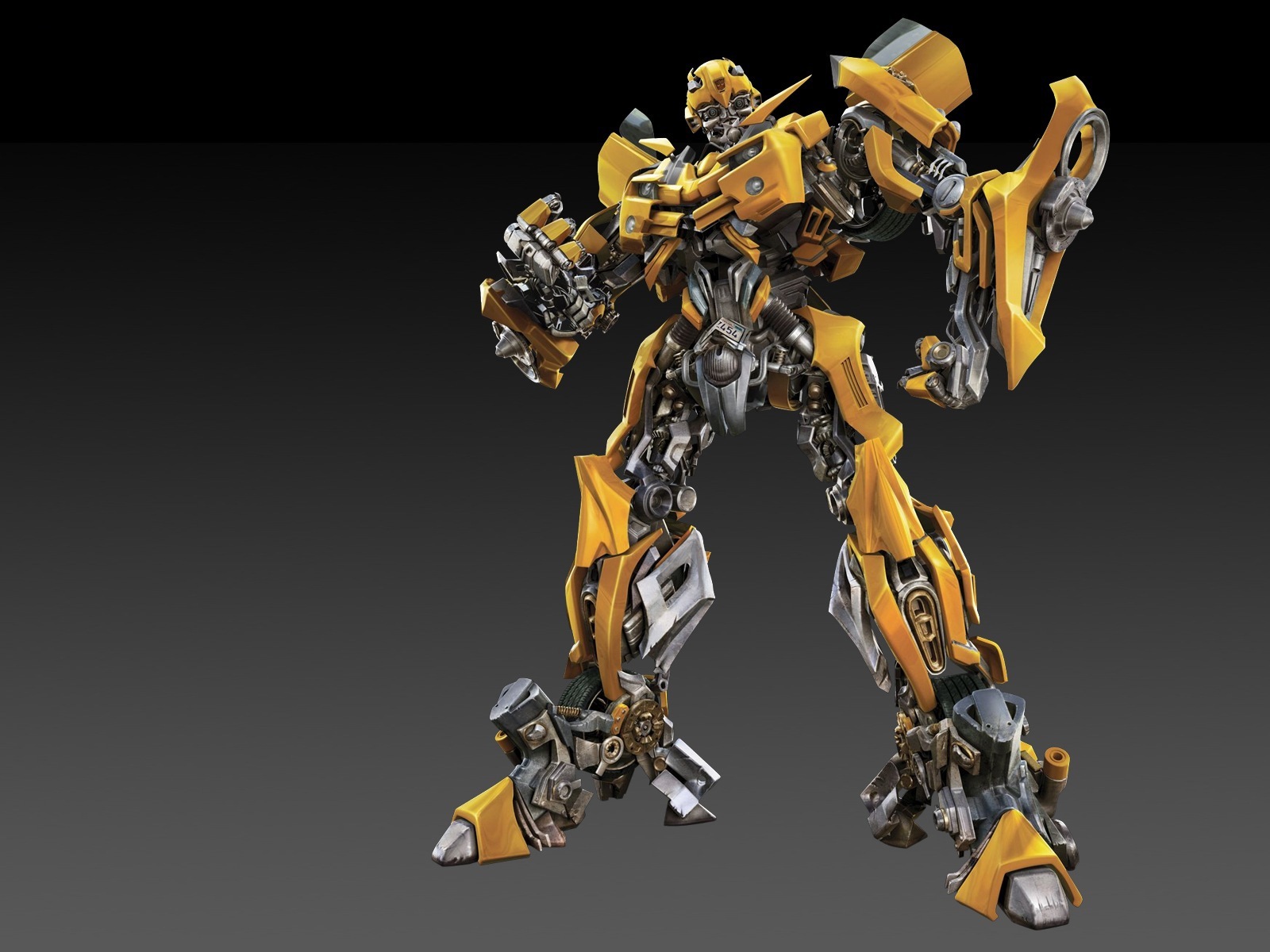 Bumblebee Transformers robot rendering