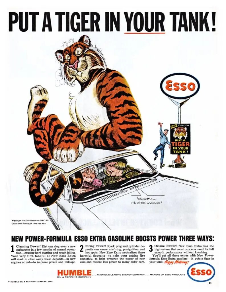 Iconic Ads Esso Put a Tiger In Your Tank Point of View