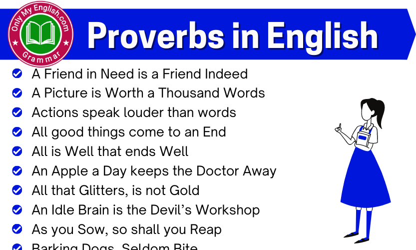 60+ Proverbs in English with their Meanings Explained. »