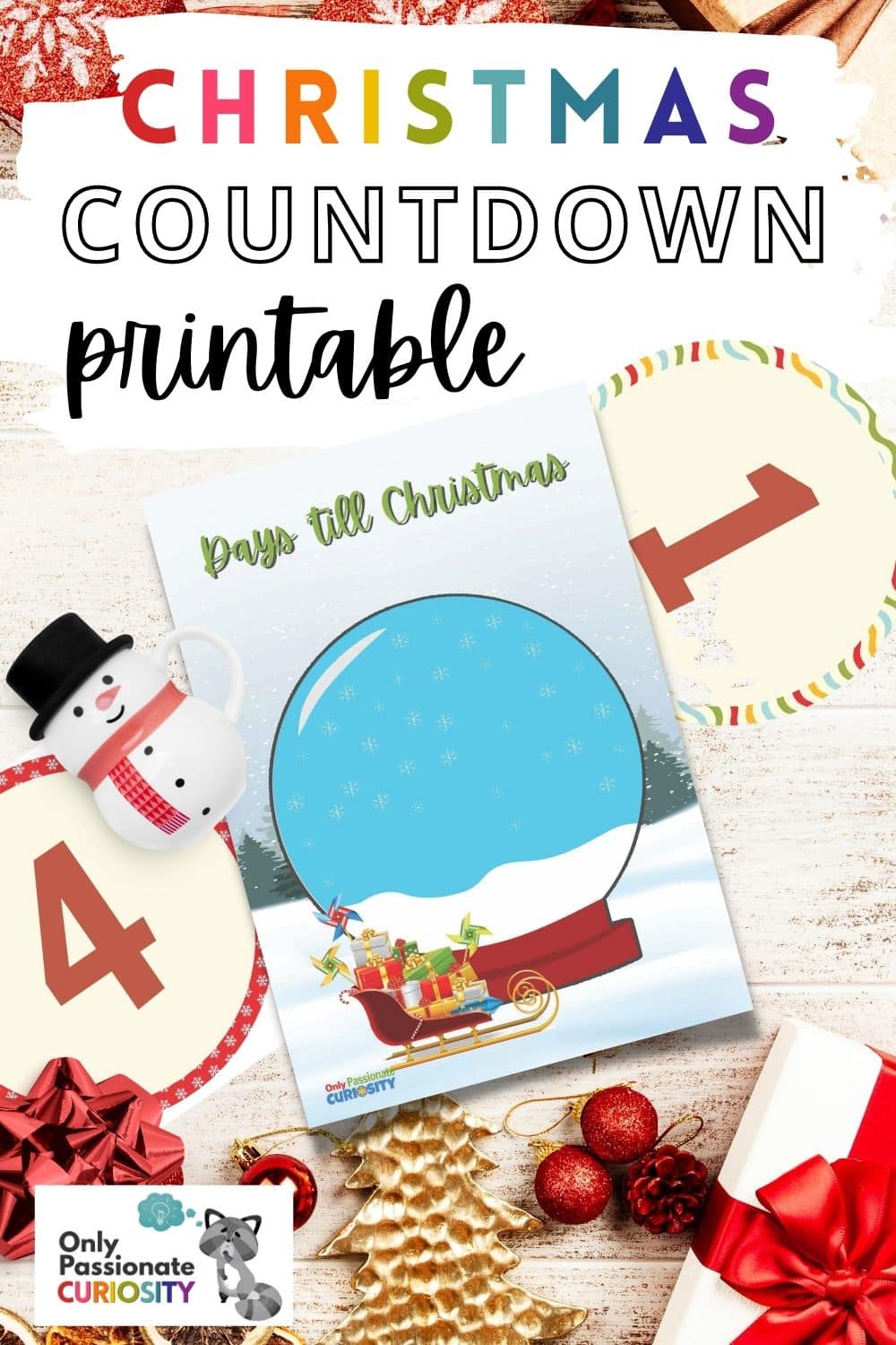Christmas Countdown Printable - Only Passionate Curiosity