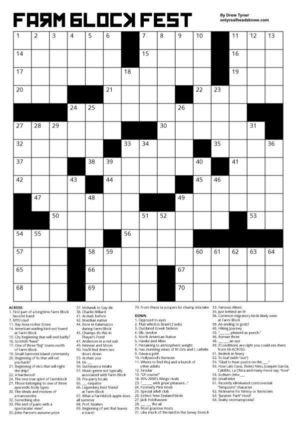 Farm Block Fest Only Real Heads Know