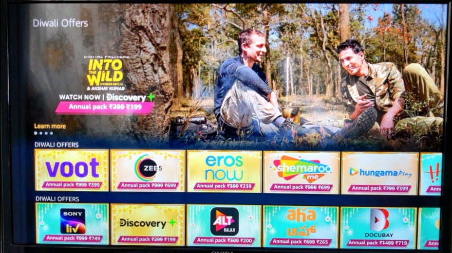 Amazon Fire TV is offering Diwali discounts on a dozen OTT subscriptions