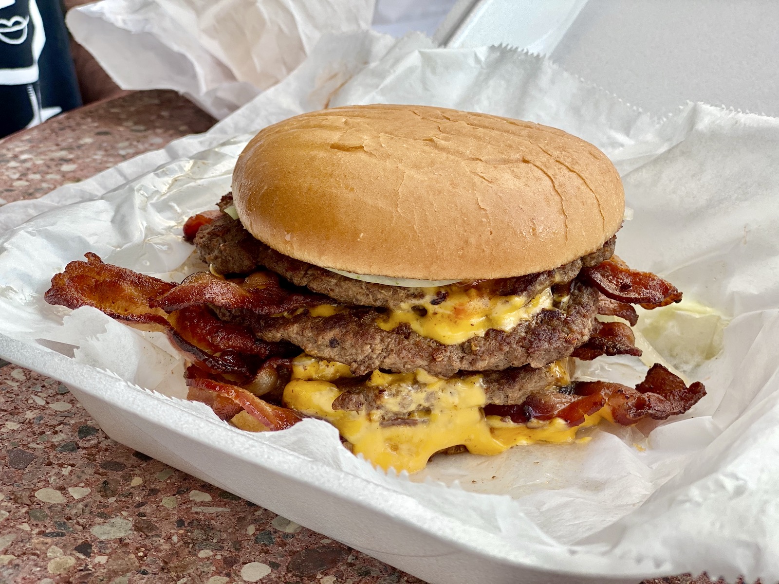 On the Burger Trail The Volcano Burger at Big Deal Burgers & Custard