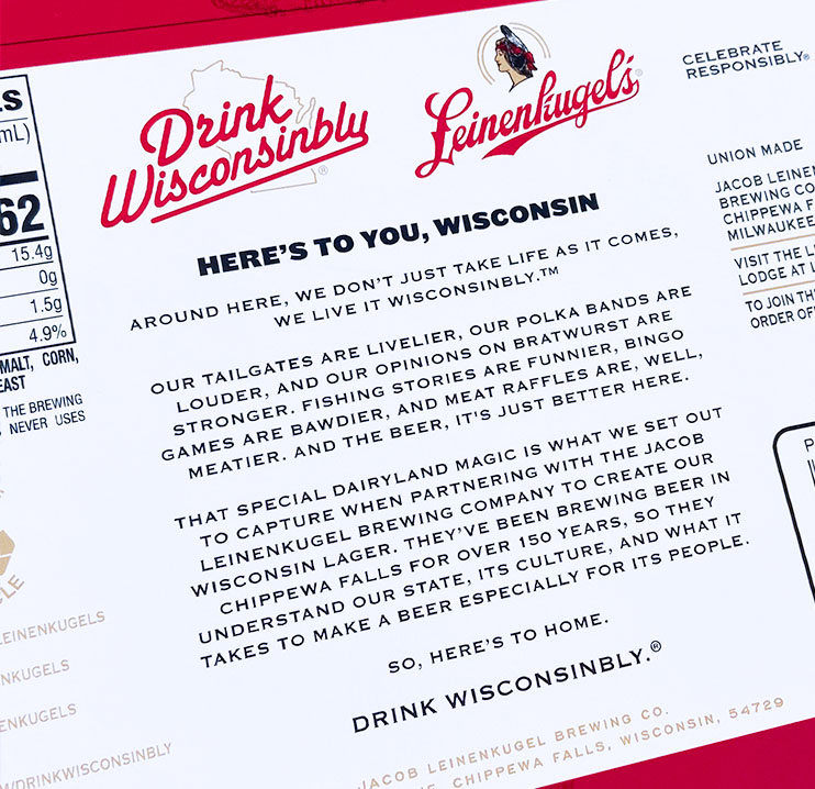 Leinenkugel S Drink Wisconsinbly Collaborate On An Amber Lager
