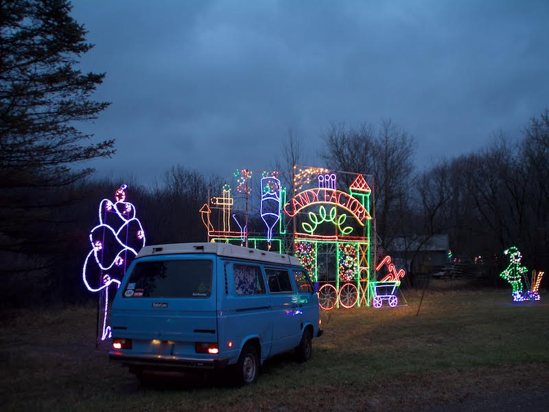 Vintage Volkswagon takes a trip through Ingleside's Country Christmas