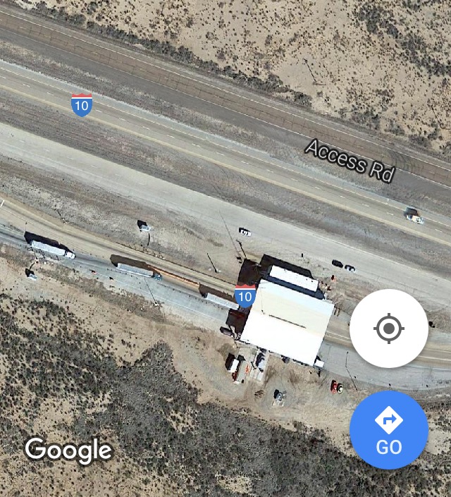 Sierra Blanca Border Station "Toto, I've a feeling we're not in "Texas