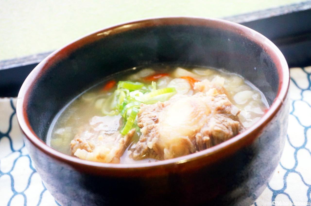 コラーゲンたっぷり韓国ソルロンタン風☆和牛テールスープのレシピ ミホとめぐる尾道