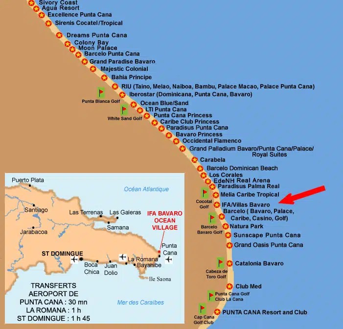 Hôtel 4 étoiles Ifa Bavaro Ocean Village & Spa, Punta Cana, Rép