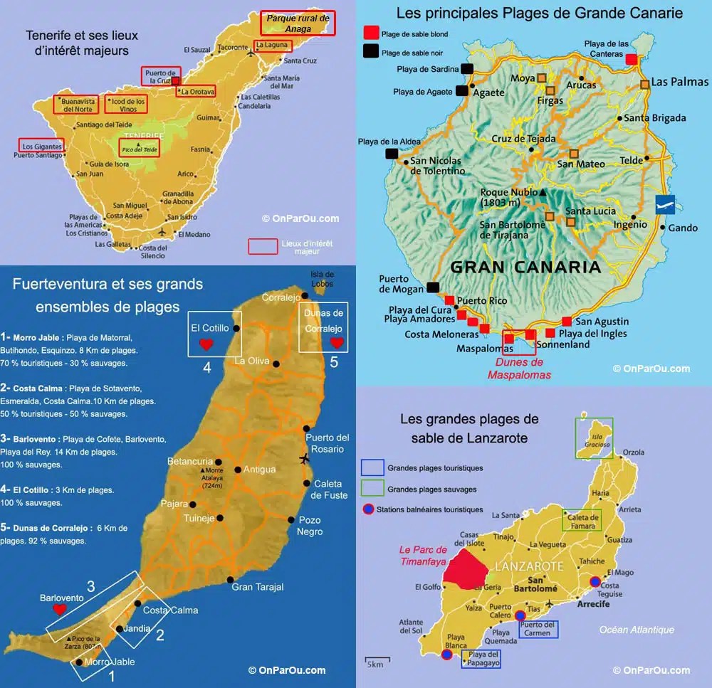 Famous Carte Géographique Des Grandes Canaries Ideas Cout De La Vie Canaries lowhotpen