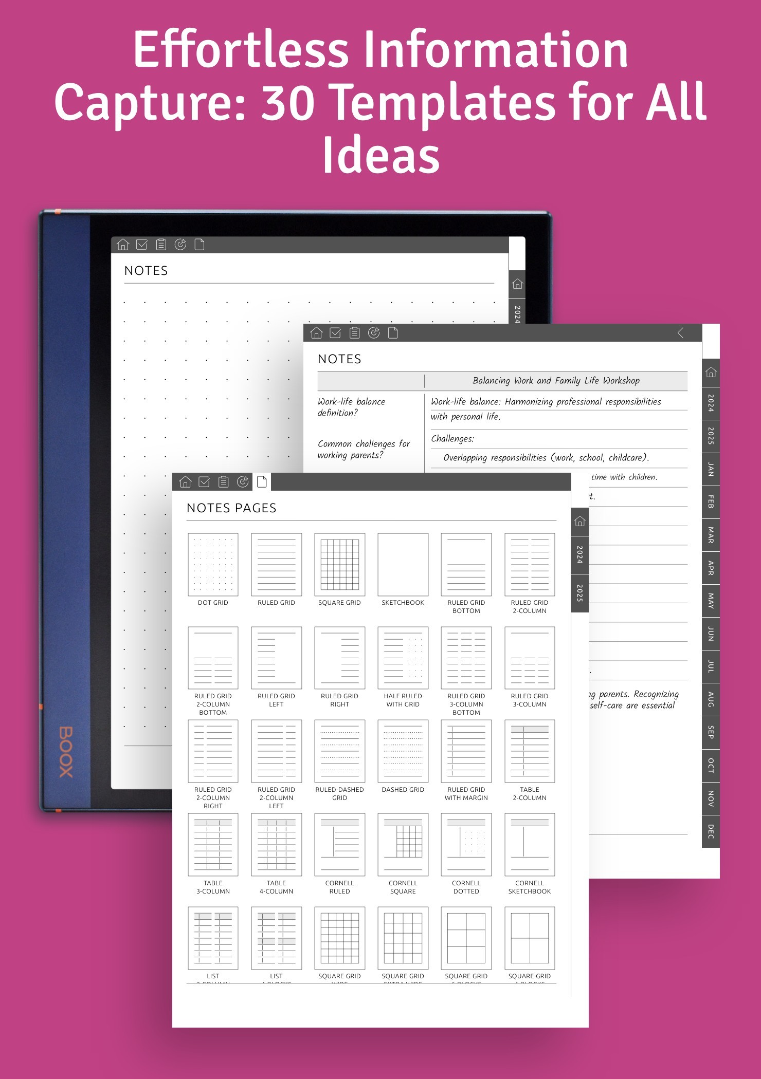 Download Project Planner Hyperlinked PDF for BOOX Note Air Download Project Planner Hyperlinked PDF for BOOX Note Air