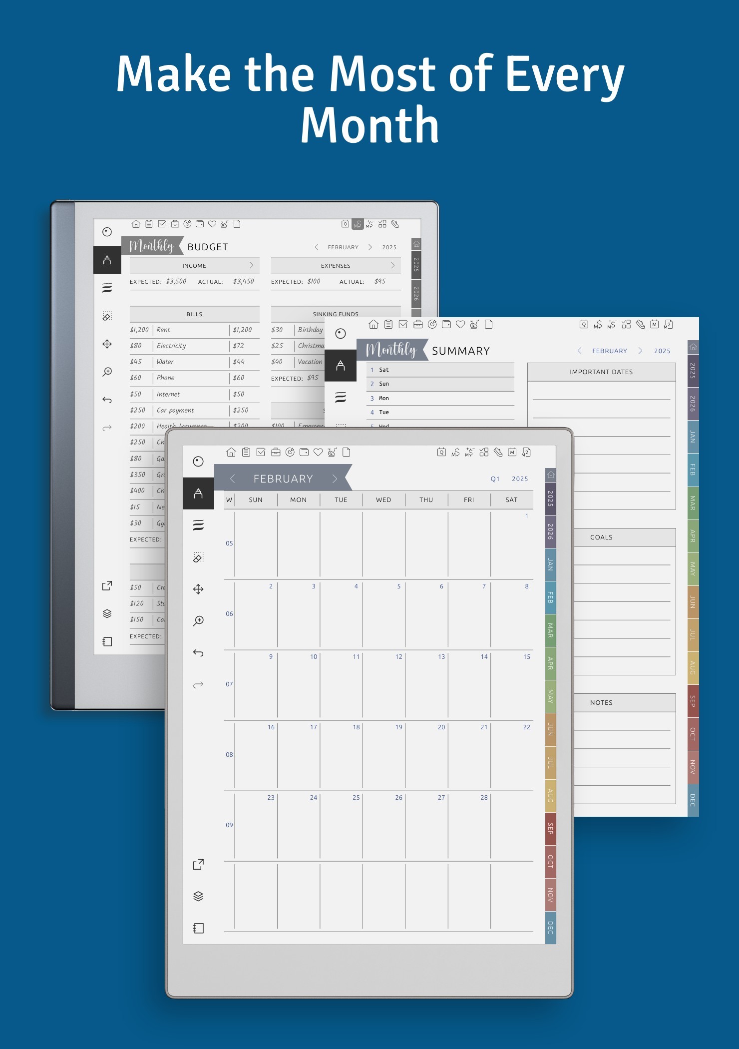 Download Ultimate reMarkable Planner Hyperlinked PDF